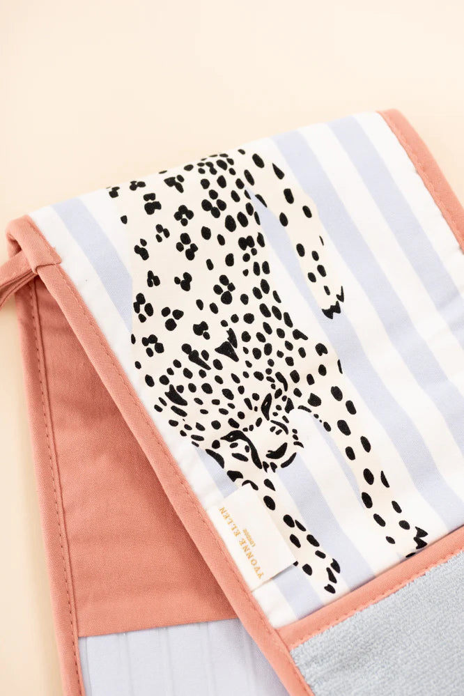 Yvonne Ellen Double Oven Glove - Cheetah