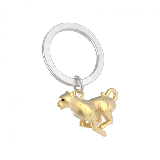 Metalmorphose Pearl Gold Leopard Keyring