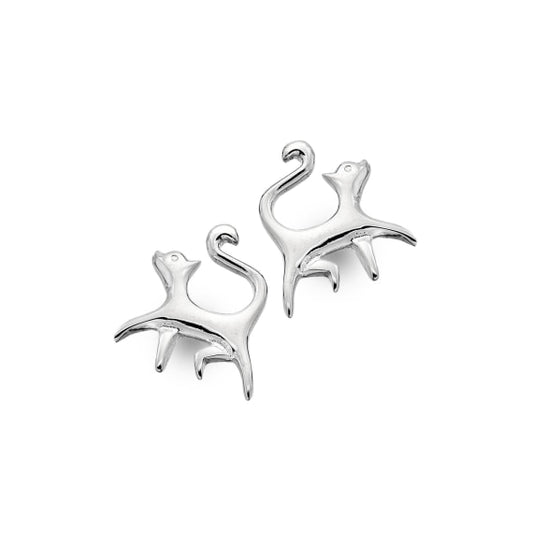 Origins Prancing Cat Stud Earrings