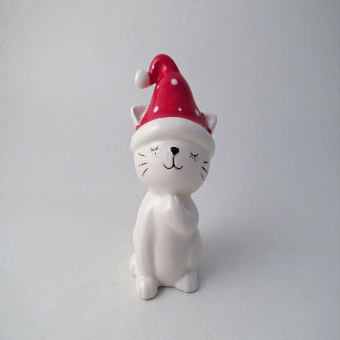 Giftware Trading Large Cat with Christmas Hat