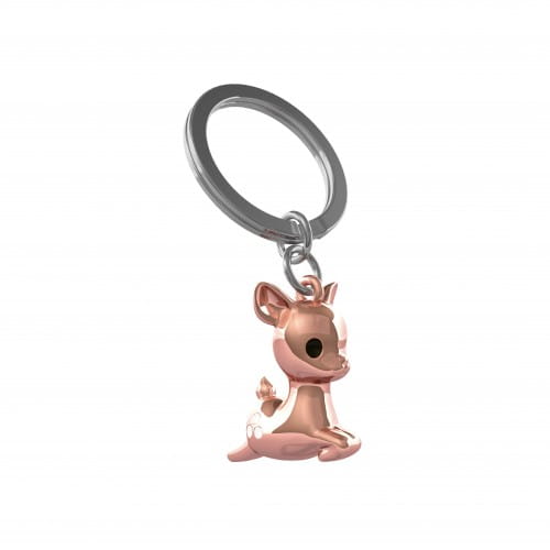 Metalmorphose Rose Gold Deer Keyring