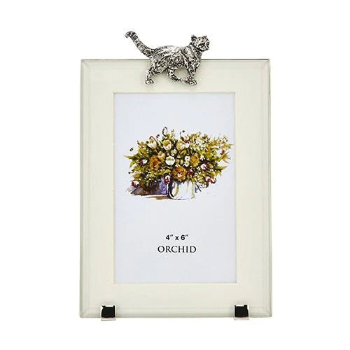 At Home in the Country Walking Cat Rectangle Photo Frame