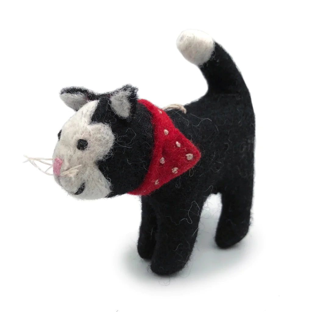 Amica Felt Black Cat Pocket Pal