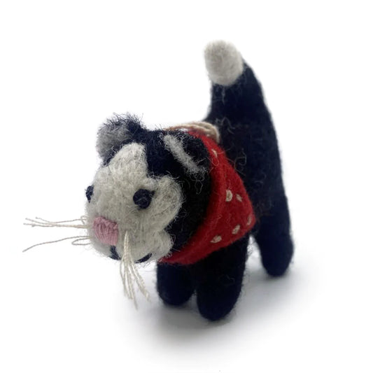 Amica Felt Mini Black Cat Pocket Pal