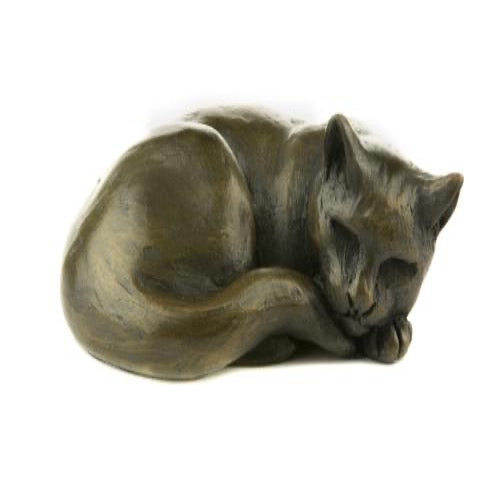 Oriele Bronze Small Curled Cat