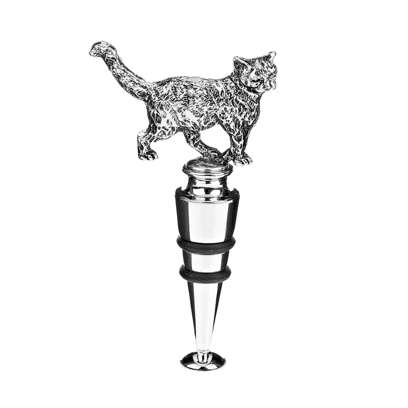 At Home in the Country Walking Cat Bottle Stopper