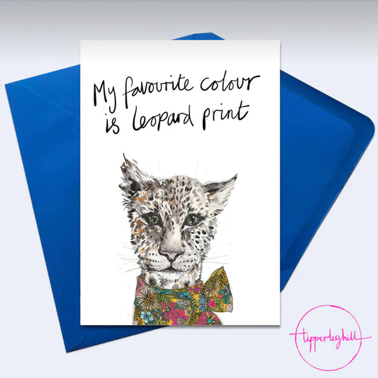 Tipperleyhill Leopard Print Greeting Card