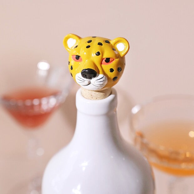 Lisa Angel Leopard Bottle Stopper