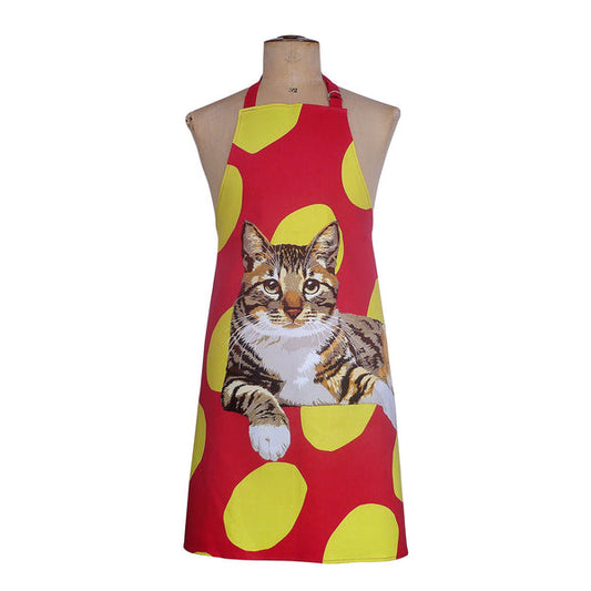 Leslie Gerry Tabby Cat Apron