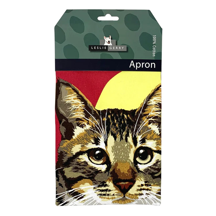 Leslie Gerry Tabby Cat Apron