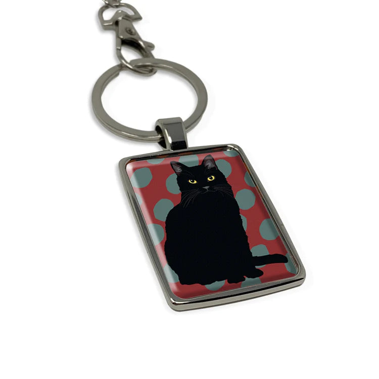 Leslie Gerry Black Cat Keyring