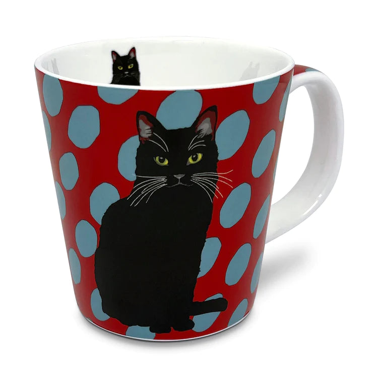 Leslie Gerry Black Cat Mug