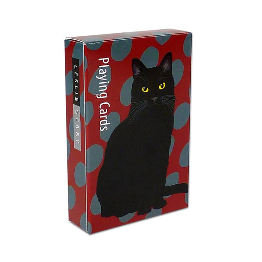 Leslie Gerry Black Cat Playing Cards