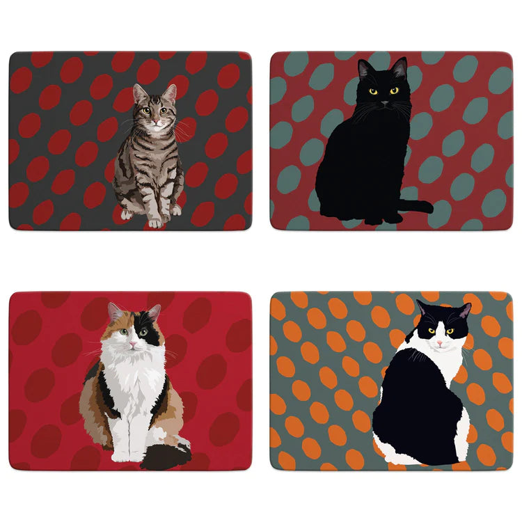 Leslie Gerry Cats Table Mat Set