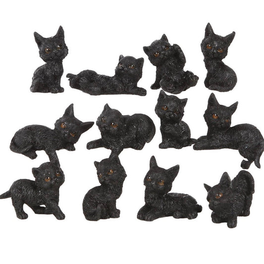 Something Different  Posed Black Cat Ornaments