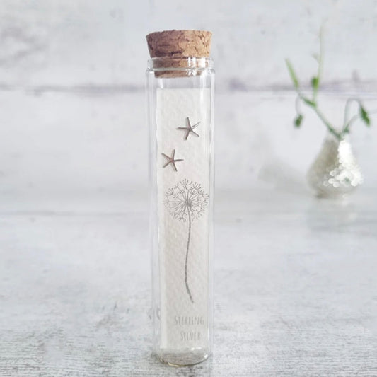 Zamsoe Sterling Silver Starfish Earrings in a Bottle