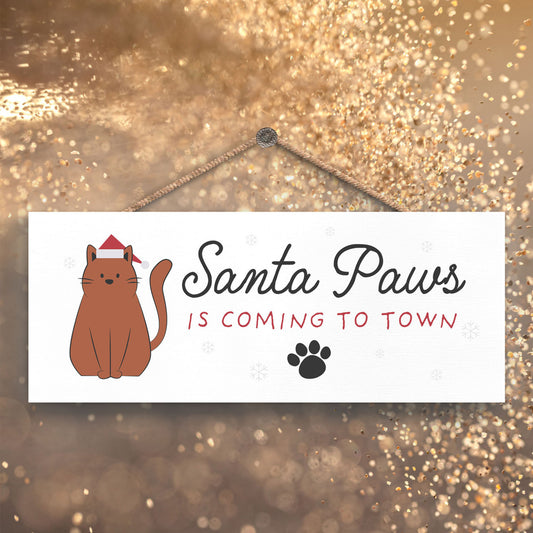 Vivid Squid Santapaws is Coming to Town Sign