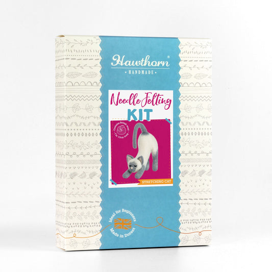 Hawthorn Handmade Stretching Cat Felting Kit